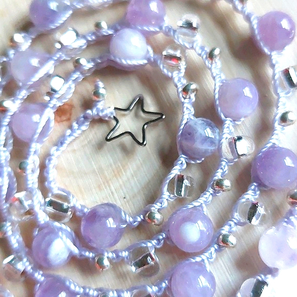Amethyst Necklace, Purple Artisan made by Rust Belt Raised